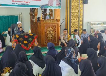 Bhabinkamtibmas Polsek Bunut Hadiri Milad ke-28 Persatuan Wirid Yasin Akbar (PWYA) di Desa Petani