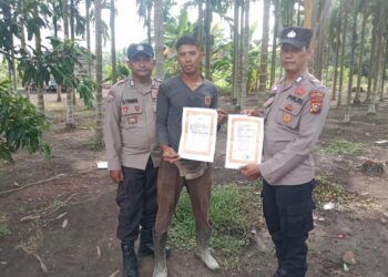 Edukasi Warga Cegah Karhutla, Polsek Kuala Kampar Gencar Patroli