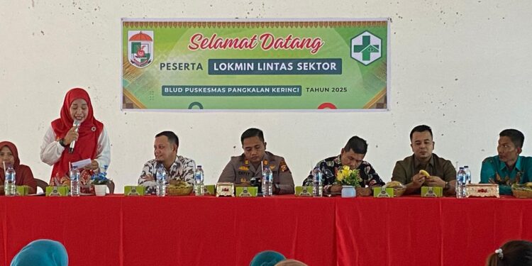 Kapolsek Pangkalan Kerinci Hadiri Lokmin Lintas Sektor, Sinergi Cegah Stunting di Pelalawan