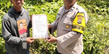 Warga Desa Sotol Dapat Sosialisasi Bahaya Bakar Lahan, Polisi Ajak Jaga Alam Bareng-Bareng