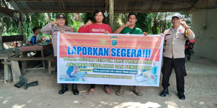 Polsek Pangkalan Lesung Sosialisasikan Anti Premanisme untuk Ciptakan Wilayah Aman dan Kondusif