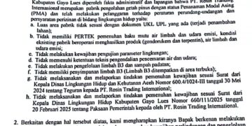 PT. Rosin Internasional Di Gayo Lues, Diduga Tetap Beroperasi Tanpa Izin Lengkap