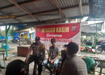 Polsek Kuala Kampar Gelar Minggu Kasih, Tanggapi Keluhan Warga Soal Anjing Liar dan Kenakalan Remaja