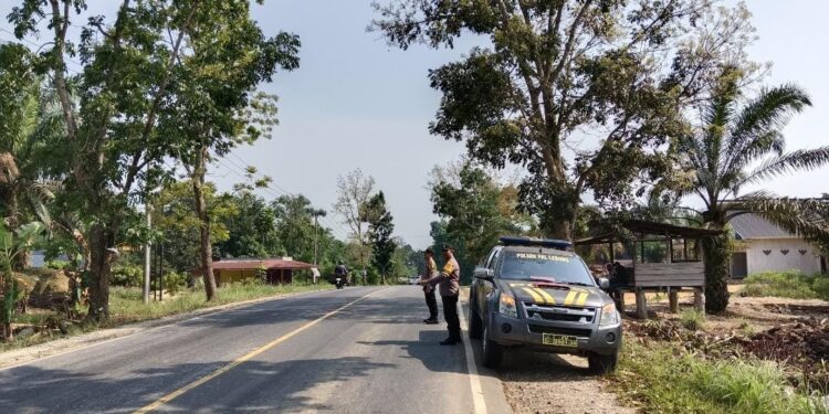 Polsek Pangkalan Lesung Tingkatkan Patroli di Jalan Lintas Timur, Tekan Potensi Laka Lantas