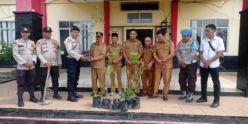Dukung Environmental Ethic, Polsek Bunut Giatkan Penghijauan