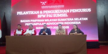 Pelantikan Dan Pengukuhan Pengurus BPW Perkumpulan Advocaten Indonesia Provinsi Sumsel 