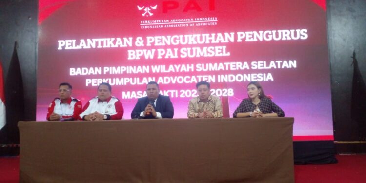 Pelantikan Dan Pengukuhan Pengurus BPW Perkumpulan Advocaten Indonesia Provinsi Sumsel 