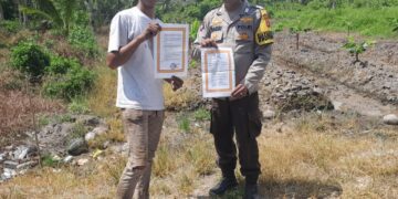 Polsek Kuala Kampar Gencarkan Patroli Karhutla dan Sosialisasi Larangan Bakar Lahan