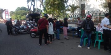 Satlantas Polresta Palembang Gelar Razia Gabungan Kendaraan Roda Dua Dan Empat