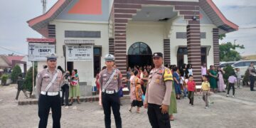 Pengamanan Khusus Ibadah Kenaikan Isa Al-Masih 2025 di Pangkalan Kerinci Berjalan Lancar dan Kondusif