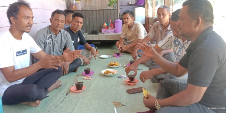 Masyarakat Kembali Beraksi Mempertahankan Lahan Diserobot PT Laot Bangko
