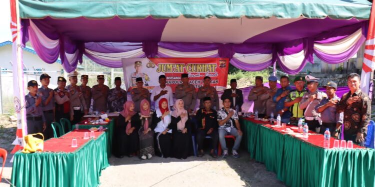 Jumat Curhat, Polres Aceh Tengah Dengar Aspirasi Warga Kampung Remesen