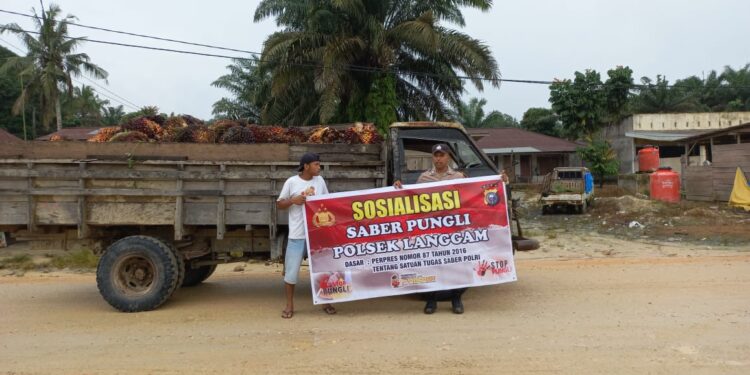 Polsek Langgam Gelar Sosialisasi Saber Pungli, Tingkatkan Kesadaran Masyarakat
