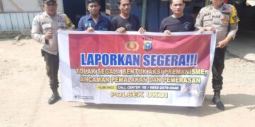 Polsek Ukui Gencarkan Sosialisasi Tolak Premanisme, Ajak Warga Aktif Jaga Keamanan Lingkungan