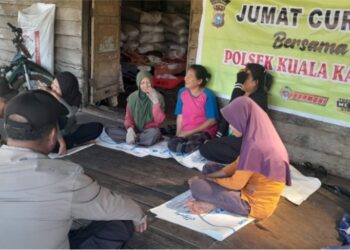 Warga Teluk Dalam Sampaikan Aspirasi di Jumat Curhat Polsek Kuala Kampar