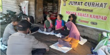 Warga Teluk Dalam Sampaikan Aspirasi di Jumat Curhat Polsek Kuala Kampar