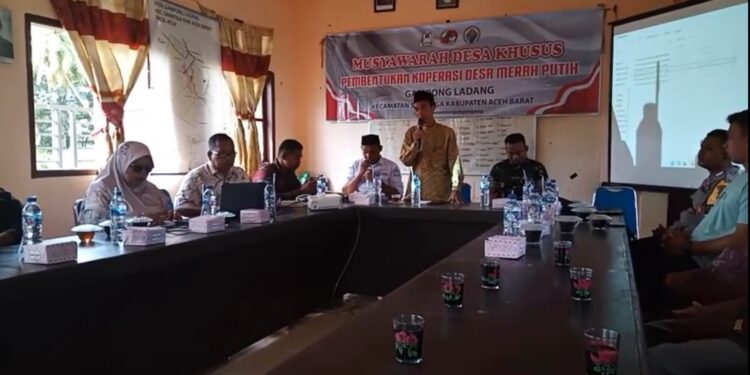 Pembentukan Koperasi Merah Putih Di Gampong Ladang