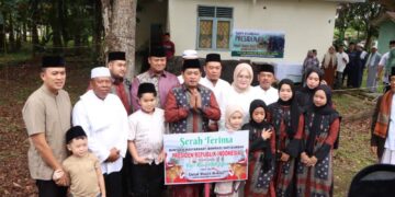 Kapolres Banyuasin Bersama Forkopimda Shalat Idul Adha Di Masjid Al Amir 