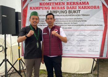 Polres Aceh Tengah Launching Kampung Bebas Narkoba Di Kampung Bukit, HMI Beri Apresiasi Tinggi