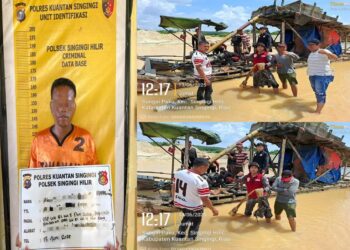 Polsek Singingi Hilir Ungkap Kasus PETI Di Sungai Singingi, Dua Pelaku Diamankan