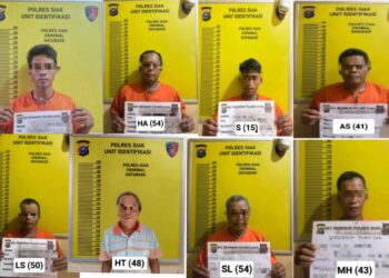 Polres Siak Tetapkan 8 Tersangka dalam Kasus Kerusuhan Di PT. SSL Desa Tumang