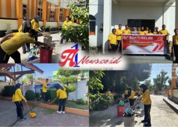 Polres Kuantan Singingi Dan Polsek Jajaran Gelar Bakti Religi Serentak Sambut Hari Bhayangkara Ke-79