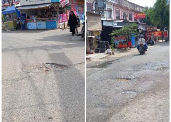 Mabes UIN Ar Raniry Soroti Kerusakan Jalan Di Simpang 7 Ulee Kareng Lamreueng