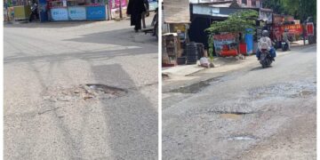 Mabes UIN Ar Raniry Soroti Kerusakan Jalan Di Simpang 7 Ulee Kareng Lamreueng