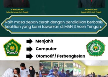 Akan Segera Hadir Madrasah Berbasis Keahlian Di MAN 3 Aceh Tengah Pegasing 