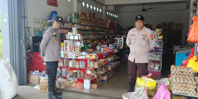 Polsek Kuala Kampar Gelar KRYD, Sasar Objek Vital dan Kawasan Niaga