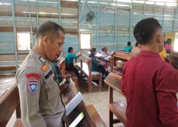 Polsek Langgam Gelar Ibadah Minggu Kasih di HKI Agave, Teguhkan Harmoni Antar Umat Beragama