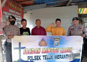 Polsek Teluk Meranti Gelar Program Minggu Kasih, Warga Sampaikan Keluhan Soal Banjir dan Balap Liar