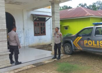 Polsek Pangkalan Lesung Laksanakan Pengamanan Ibadah Minggu di Gereja GMI