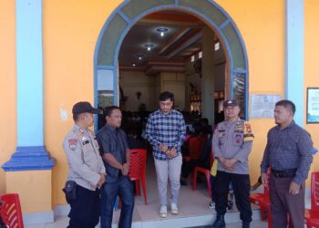 Polsek Ukui Patroli Gereja, Jaga Damainya Ibadah Minggu Pagi