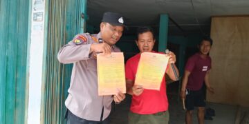 Polsek Kerumutan Patroli Karhutla dan Sosialisasi Larangan Bakar Lahan, Warga Diberi Pemahaman Bahaya Karhutla