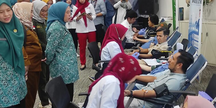 Dewi Sastrani Ratu Dewa Menghadiri 45 Tahun MedcoEnergi, Pekerja Dan Stakeholder Sumbang Darah