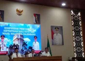 Konferensi Pers 100 Hari Kepimpinan Walikota Dan Wakil Walikota Palembang
