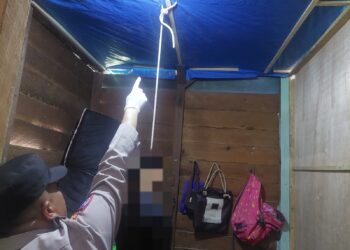 Diduga Tekanan Ekonomi, Seorang Pria Di Kampung Pakat Jeroh Akhiri Hidup Dengan Gantung Diri