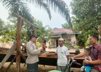 Warga Desa Sotol Dihimbau Polsek Langgam untuk Jaga Kamtibmas dan Hindari Narkoba