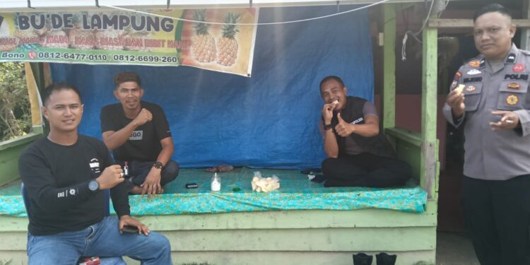 Kapolsek Kerumutan Ipda Muhammad Ali Sodiq Aktif Promosikan Hasil Panen Nanas