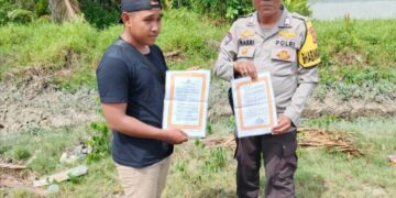 Polsek Kuala Kampar Patroli Antisipasi Karhutla, Sosialisasikan Larangan Bakar Lahan