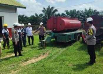 Antisipasi Karhutla, Kapolsek Betung Cek Sarpras Di PT APS dan PT Citra Sembawa