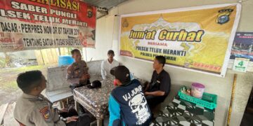 Polsek Teluk Meranti Gelar ‘Jumat Curhat’, Bahas Remaja Ugal-Ugalan dan Pencurian Sarang Burung Walet