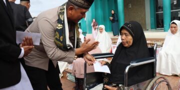 Jumat Berkah Idul Adha, Polres Aceh Tengah Berbagi Sesama Dalam Rangka HUT Bhayangkara Ke-79