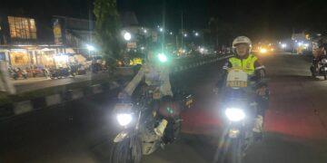 Polsek Pangkalan Kuras Gelar Patroli Blue Light Cegah Premanisme dan Kejahatan C3