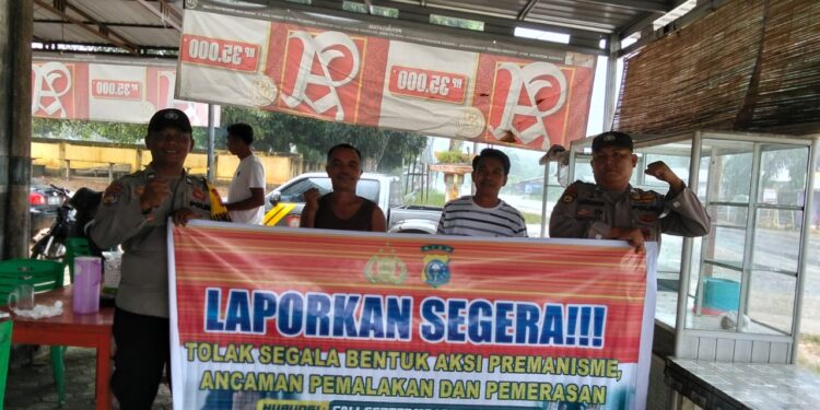 Polsek Pangkalan Lesung Gencar Sosialisasi Anti-Premanisme, Warga Diminta Berani Lapor