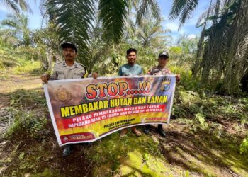 Polsek Teluk Meranti Sosialisasikan Maklumat Kapolda Riau untuk Cegah Karhutla di Wilayahnya