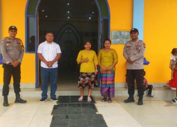 Minggu Damai di Ukui: Polsek Patroli Gereja, Ibadah Aman, Jemaat Nyaman