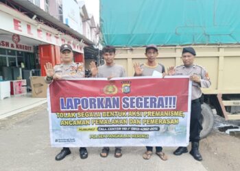 Polsek Pangkalan Kerinci Gencarkan Sosialisasi Tolak Premanisme, Warga Diajak Berani Lapor