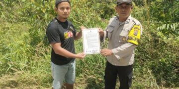 Polsek Langgam Sosialisasikan Larangan Membakar Lahan, Warga Diberi Edukasi Langsung